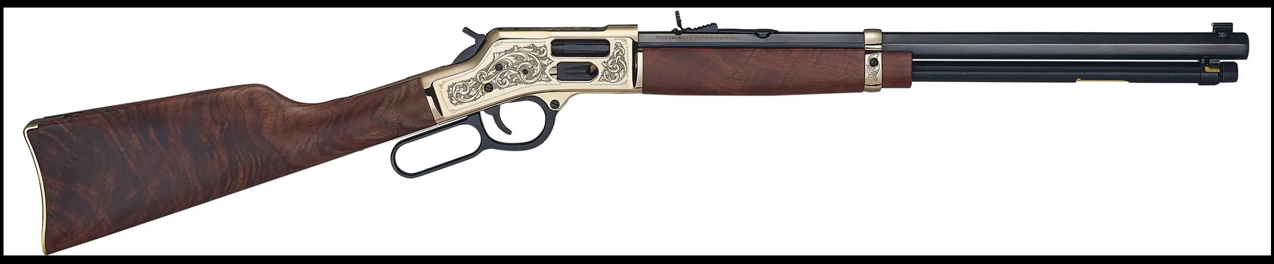 Henry Side Gate Deluxe 44 Mag/44 Special 10+1 20" Blued Octagon Barrel, Engraved H006GD