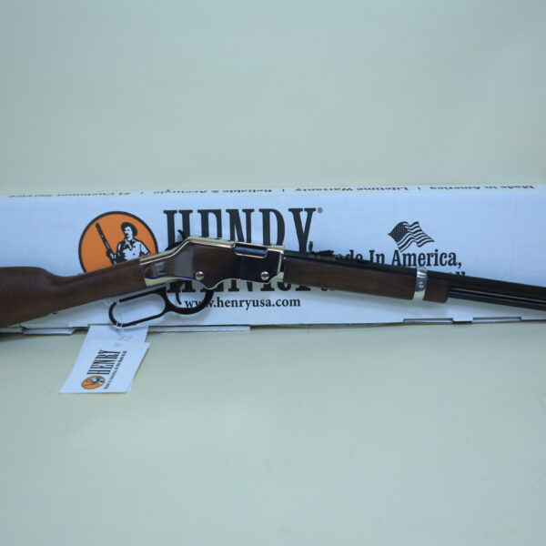Henry Silver Boy .22 WMR Lever Action Rifle – Polished Nickel Receiver, 20" Octagon Barrel