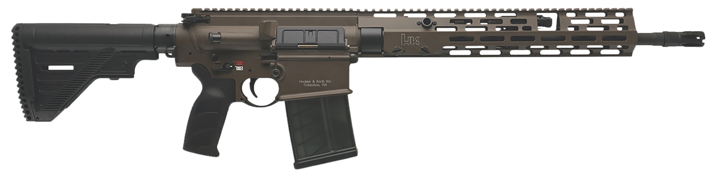 HK Heckler & Koch MR762 A4 308 MLok Handguard AR10 Patriot Brown 81001205