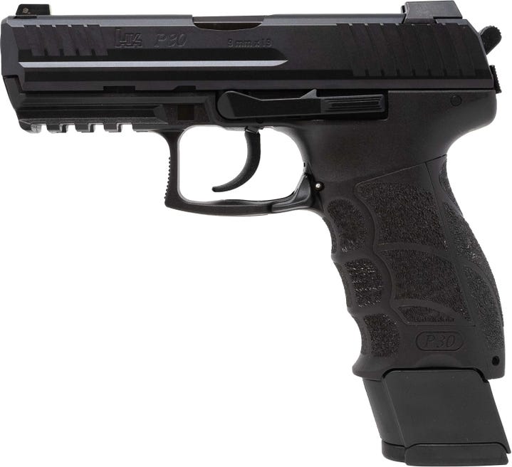HK Heckler & Koch P30 V3 9mm 20 Round Capacity 81001086