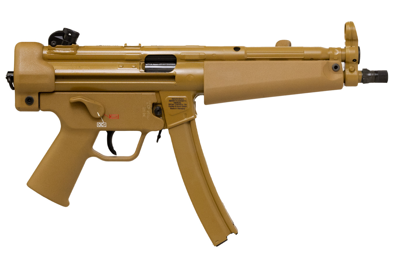 HK Heckler & Koch SP5 9mm 8.9" Barrel RAL8000 FDE Finish 81001078
