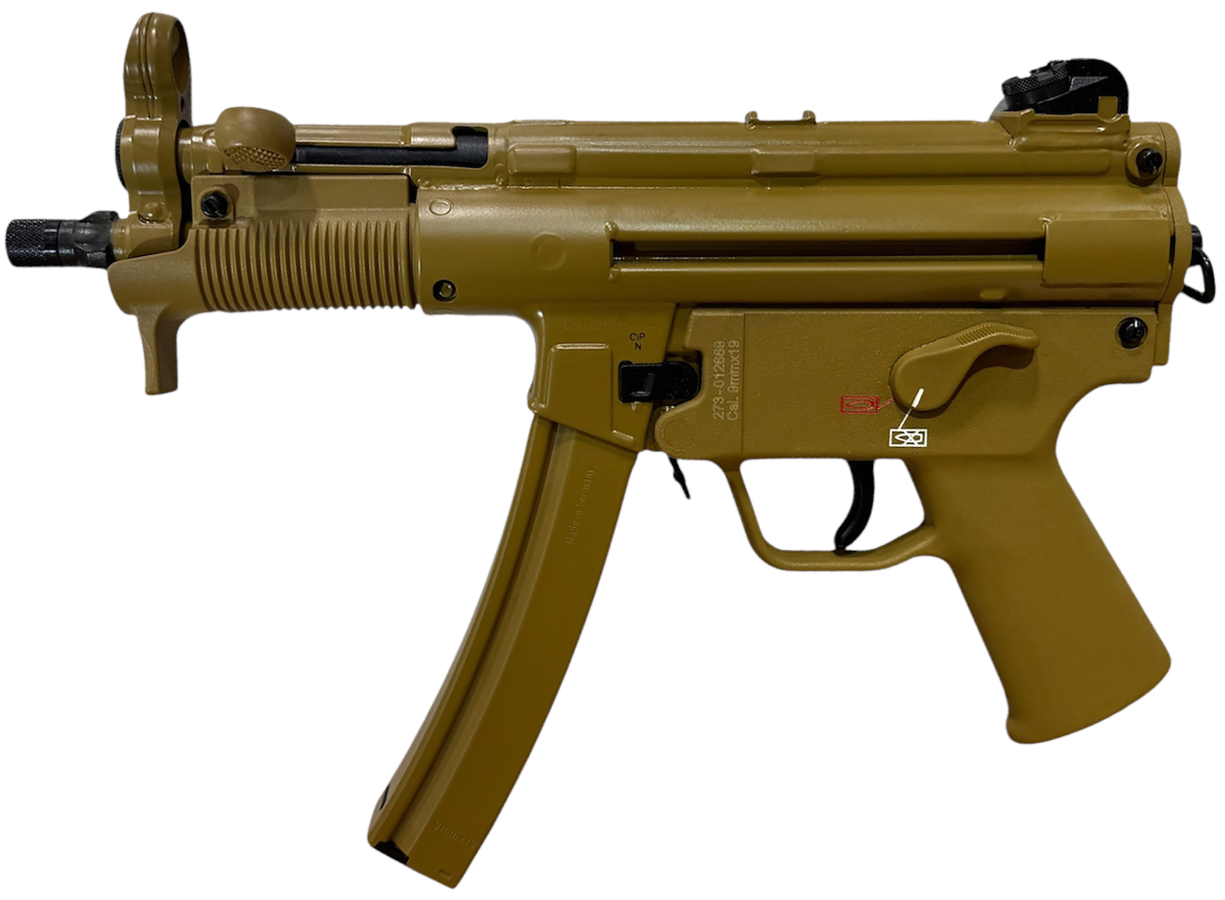 HK Heckler & Koch SP5K PDW 9mm MP5K RAL8000 FDE 10 Round Capacity 81001077