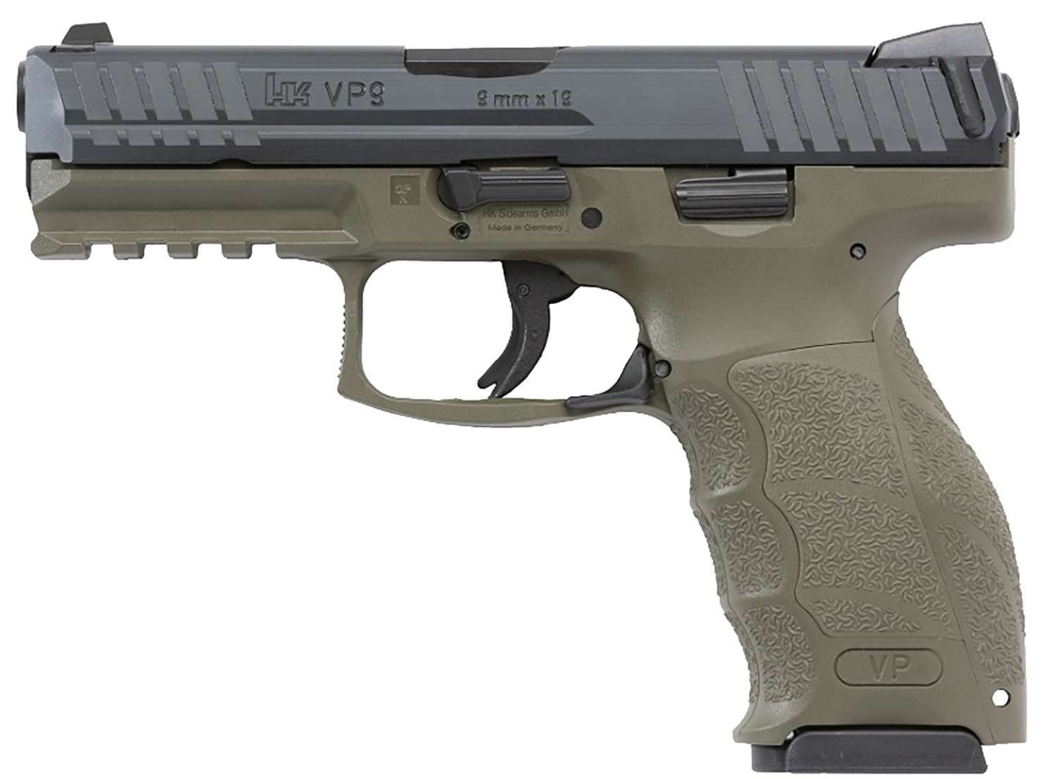 HK Heckler & Koch VP9 9mm OD Green 10 Round Capacity 81000235
