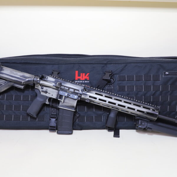 HK MR556 “Battle Worn” Finish 5.56 Platform — M-LOK Rail, HK Soft Case, Bipod + Vertical Grip