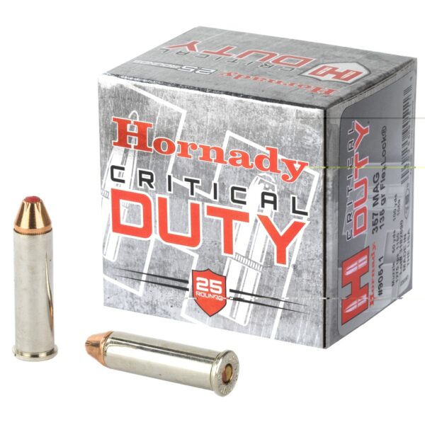 HORNADY 90511 CRITICAL DUTY 357 MAGNUM 135 GRAIN FLEXLOCK 25 RNDS