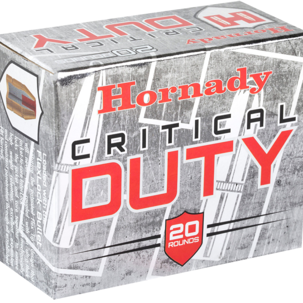 HORNADY 90926 CRITICAL DUTY 45 ACP+P 220 GRAIN FLEXLOCK 20 RNDS