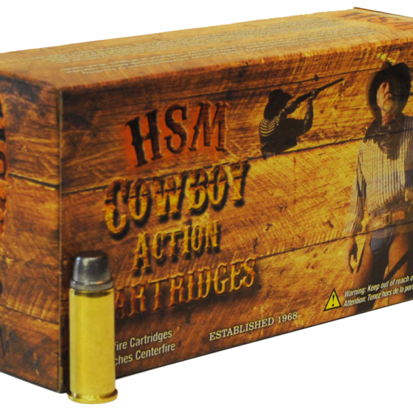 HSM 38401N COWBOY ACTION 38-40 WIN 180 GRAIN ROUND NOSE FLAT POINT 50 RNDS