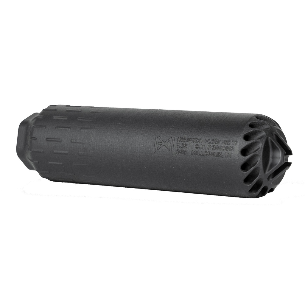 HUXWRX 2715 FLOW 762 TI SUPPRESSOR 7.62MM BLACK GRADE 5 TITANIUM