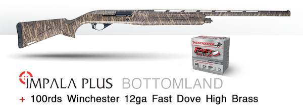 IMPALA PLUS 12 GA SEMI AUTO SHOTGUN 3" 28" BARREL Bottomland CAMO PACKAGE