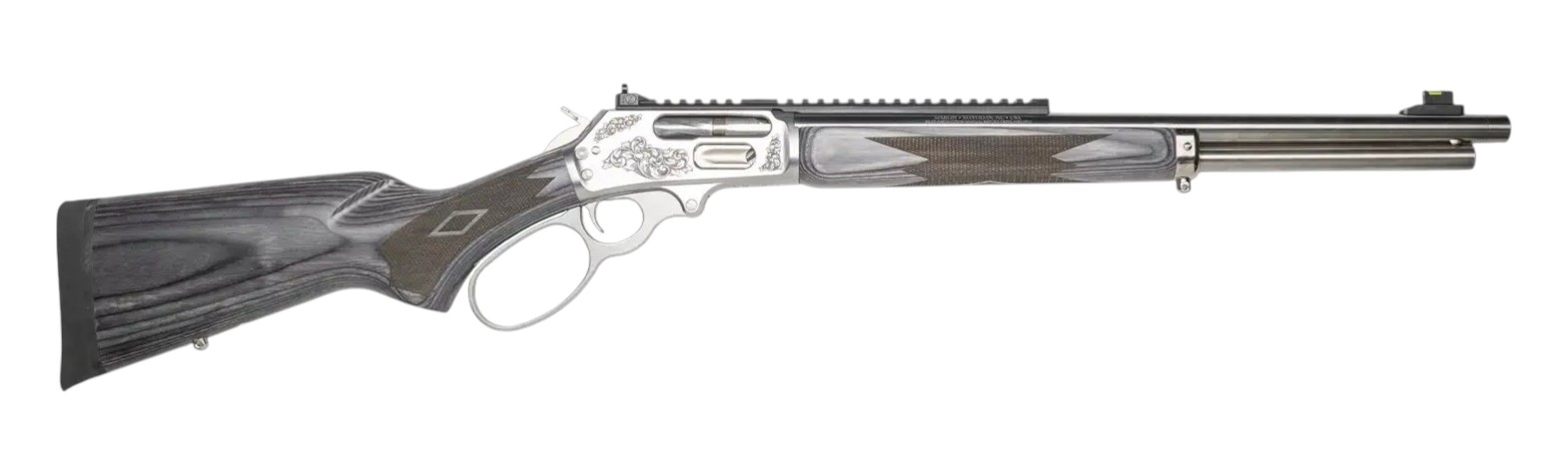 Marlin Model 1895 Grizzly SBL 45-70 Engraved Stainless 19" Threaded Barrel 1 of 300 CNCMAR4570