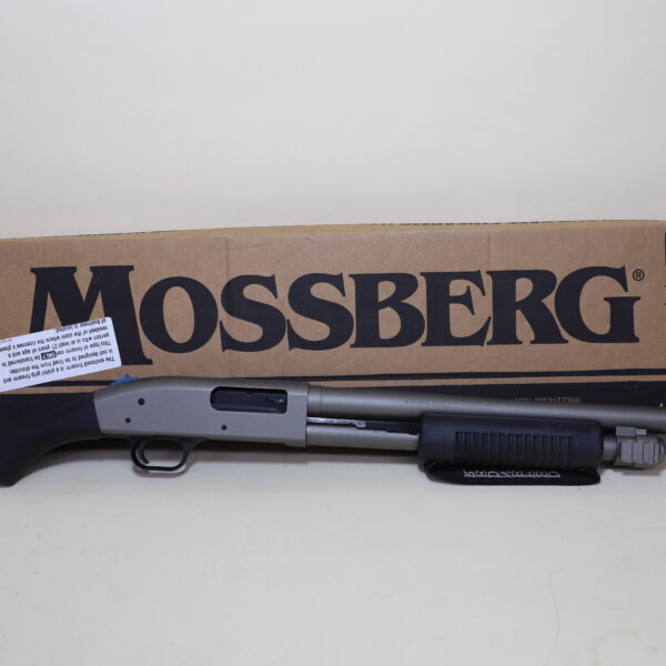 Mossberg 590 Shockwave – 12 Gauge, Cerakote Stainless, 14" Barrel, Defender Tactical Forend (Model 50644)