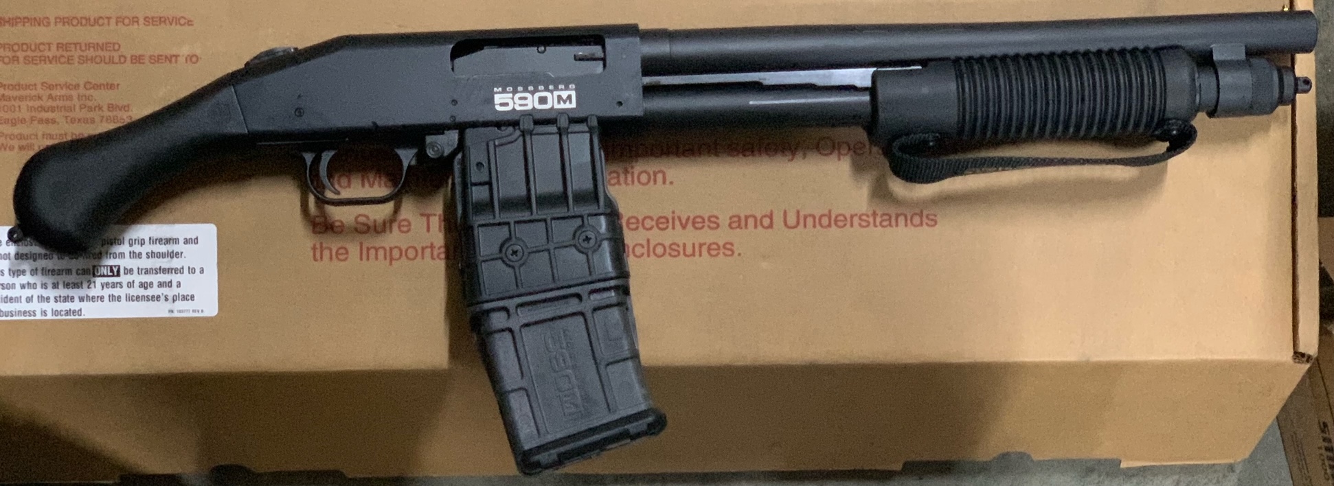 Mossberg Firearms 590M 12 Ga Mag Fed 590 Shockwave 50208