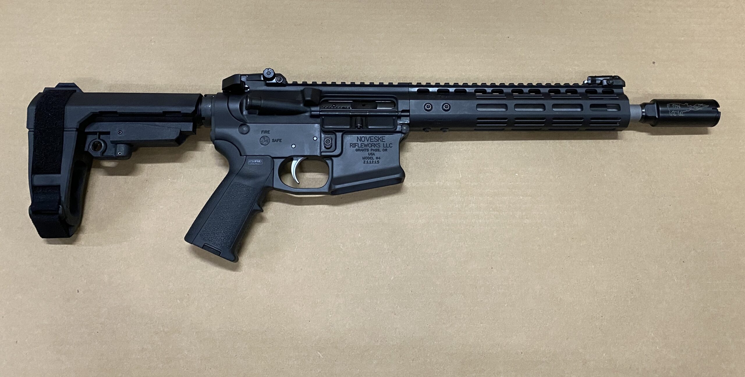 Noveske Gen 3 Shorty 556 Nato 10.5" Barrel AR Pistol SBA3 Brace 02000779
