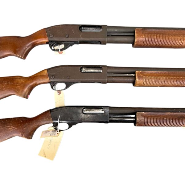 One (1) Police Trade Remington 870 Magnum 12 Ga Pump Action 18" Barrel LE Trade Wood Stock