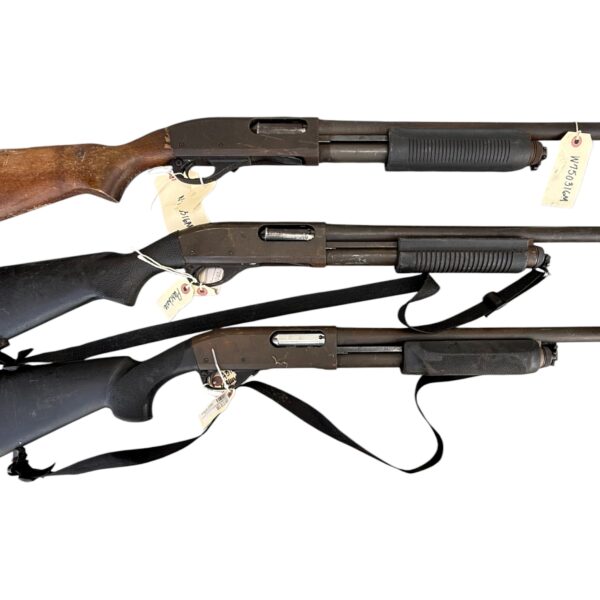 One (1) Police Trade Remington 870 Magnum 12 Ga Pump Action 20" Barrel LE Trade Synthetic Stock