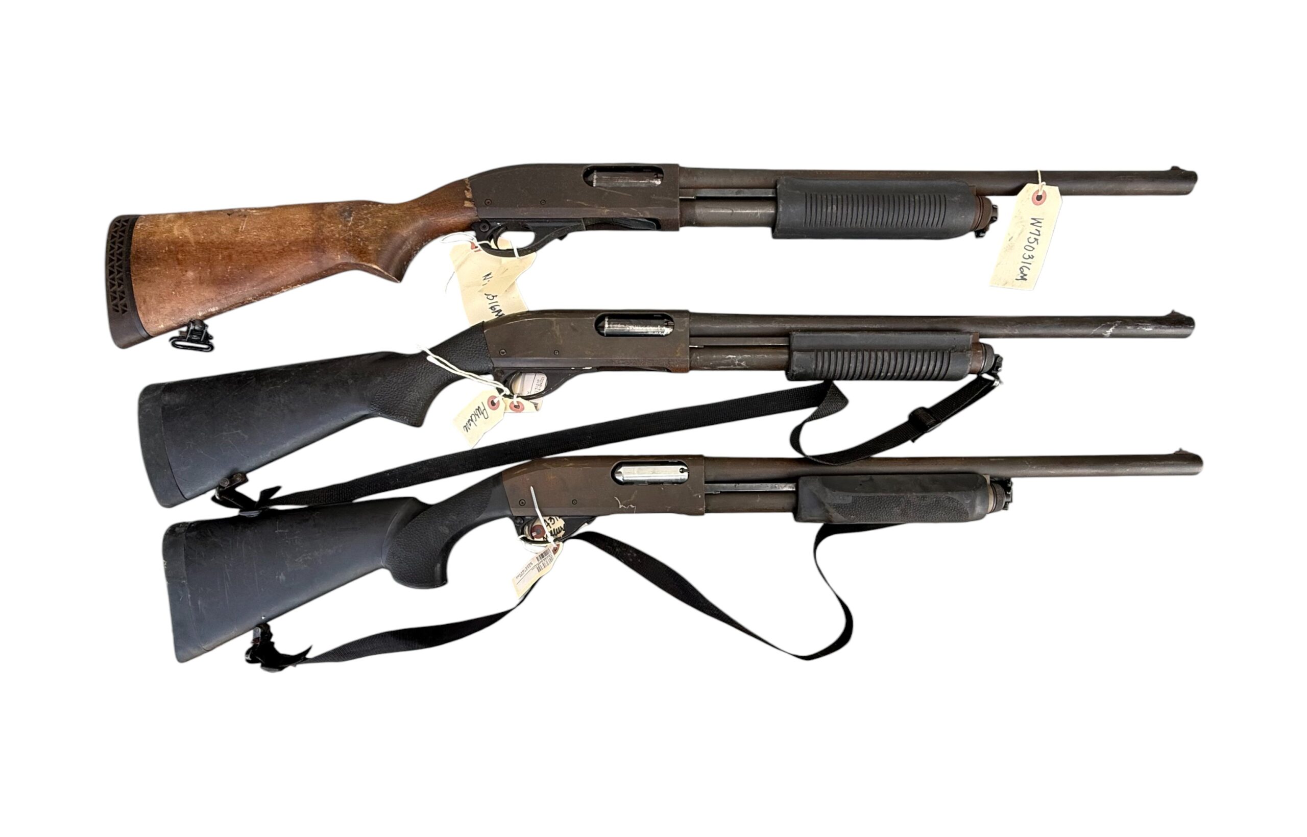 One (1) Police Trade Remington 870 Magnum 12 Ga Pump Action 20" Barrel LE Trade Synthetic Stock