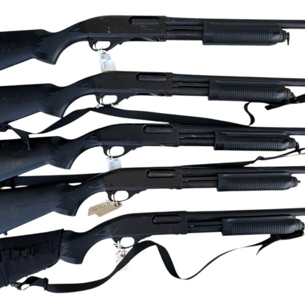 One (1) Police Trade Remington 870 Police Magnum 12 Ga Pump Action 18" Barrel LE Trade Synthetic Stock