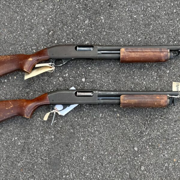 One (1) Police Trade Remington 870 Police Magnum 12 Ga Pump Action 20" Barrel LE Trade Wood Stock