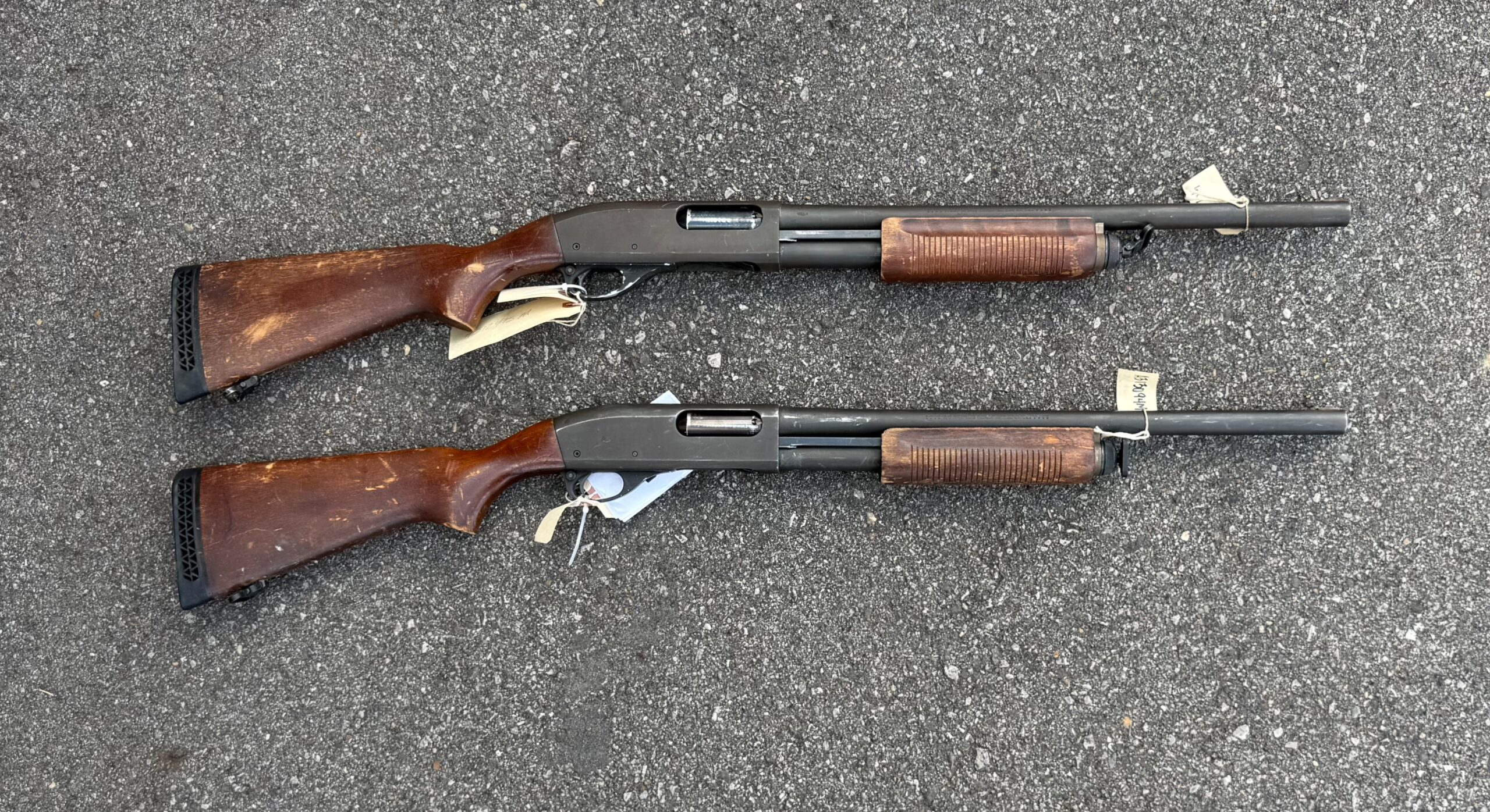 One (1) Police Trade Remington 870 Police Magnum 12 Ga Pump Action 20" Barrel LE Trade Wood Stock