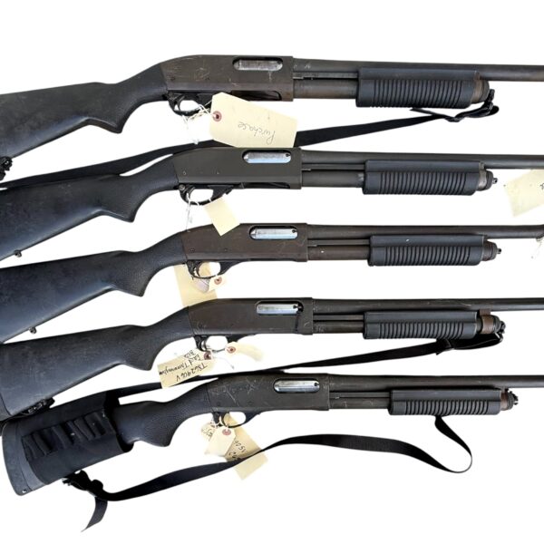 One (1) Police Trade Remington 870 Wingmaster 12 Ga Pump Action 18" Barrel LE Trade Synthetic Stock