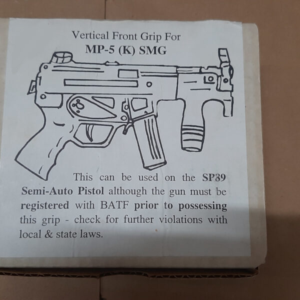 Original Heckler & Koch MP5K Vertical Front Grip In Box