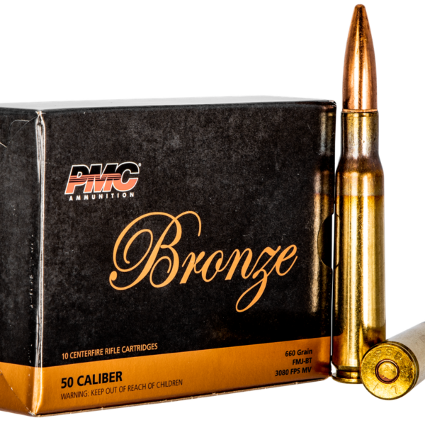 PMC 50A BRONZE 50 BMG 660 GRAIN FMJ BT 10 RNDS
