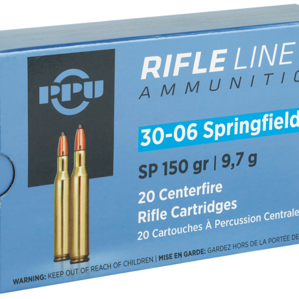 PPU PP30061 STANDARD RIFLE 30-06 SPRINGFIELD 150 GRAIN SOFT POINT 20 RNDS