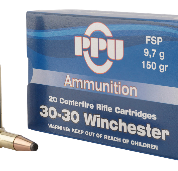 PPU PP30301 30-30 WINCHESTER FLAT SOFT POINT 150 GRAIN 20 RNDS