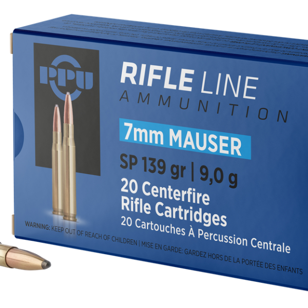 PPU PP7 METRIC RIFLE 7MM MAUSER 139 GRAIN SOFT POINT 20 RNDS