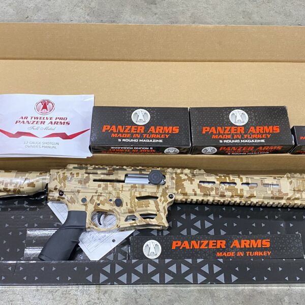 PW ARMS AR-12 Pro A2 Digital Camo 12 Gauge 20" 3" 5+1 AR12PSDC Panzer ar12