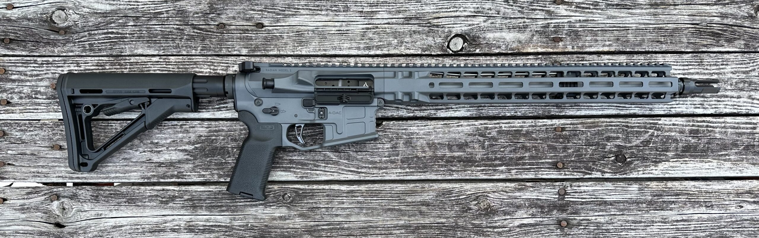 Radian Model 1 223 Wylde 16" Barrel Radian Gray MLok Handguard R0042