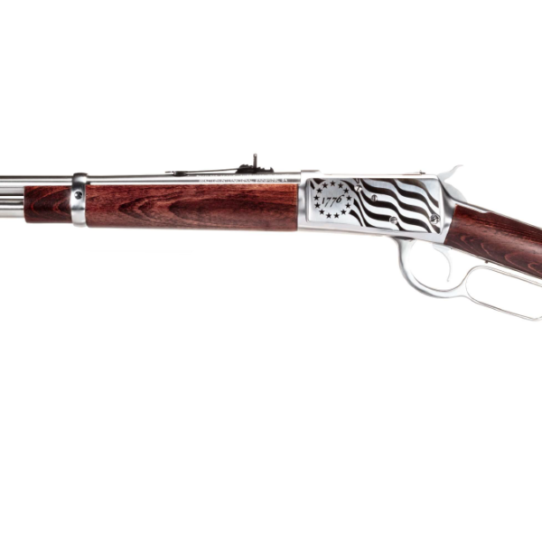 Rossi Model 92 Carbine 44 Mag 1776 Flag Engraved Stainless Steel 16" Barrel 920441693-EN1