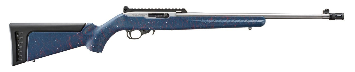 Ruger 10/22 America's 250th Anniversary 22 LR Stainless Threaded Barrel BX Trigger 32039