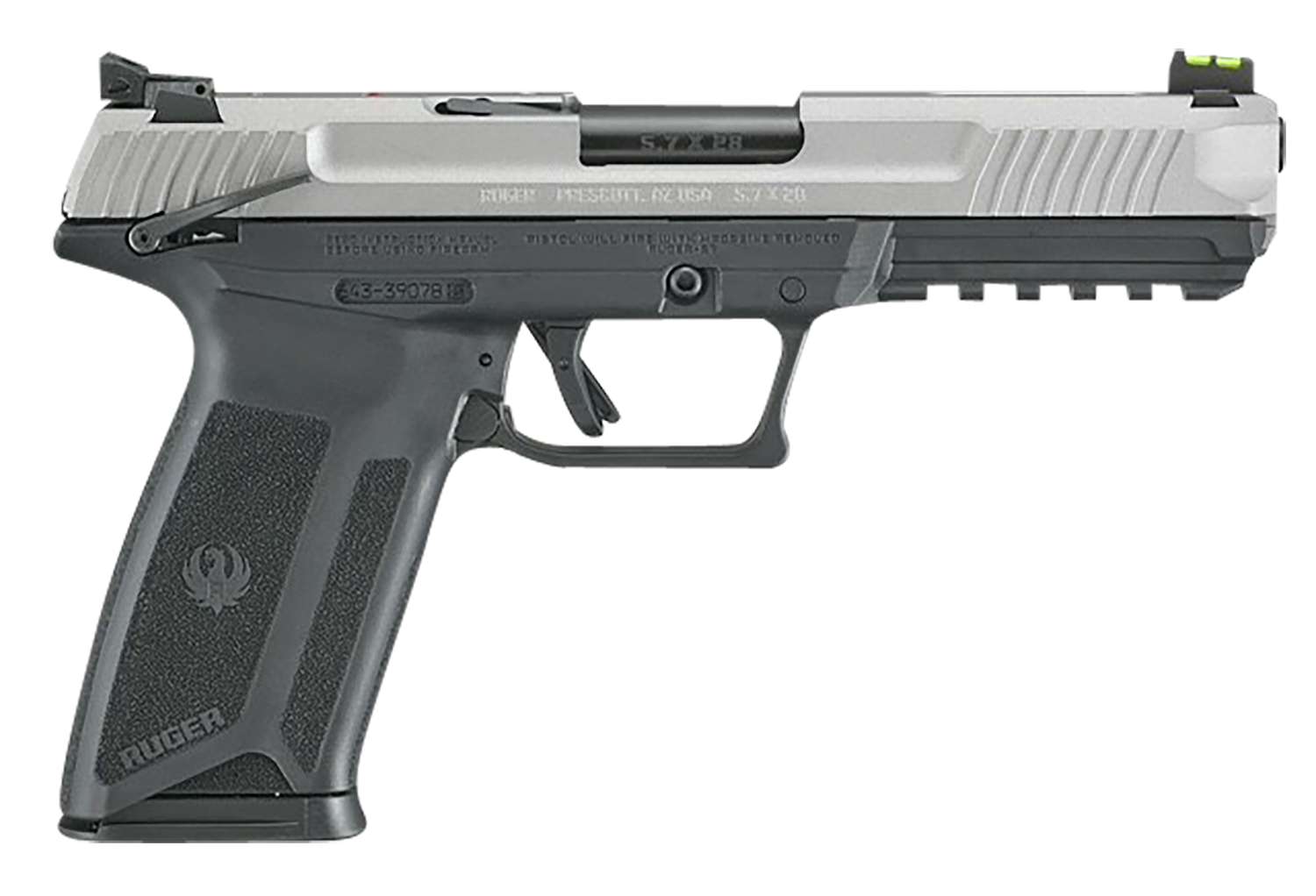 Ruger 5.7 5.7x28 Silver Slide Sports South Exclusive 20 Round Capacity 16408