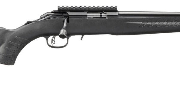 Ruger American 22 WMR 9+1 16.10" Satin Blued Threaded Barrel, Satin Blued Alloy Steel Receiver w/Picatinny Rail, Black Adj LOP Synthetic Stock
