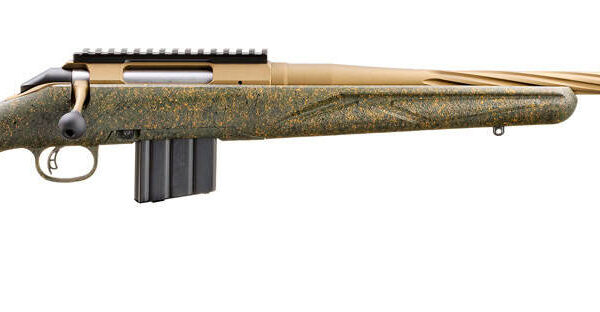 RUGER AMERICAN G2 PRED RFL 350 LGD 22" T.B. SPIRAL BBL, GRN SPLTR,BRNT BRNZ 5RD