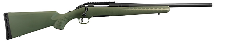 Ruger American Predator Green 308 18" Threaded Barrel 6974