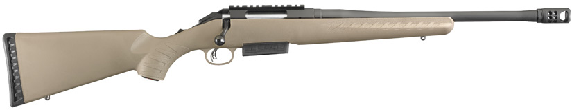 Ruger American Ranch Rifle 450 Bushmaster FDE Threaded Barrel 16950