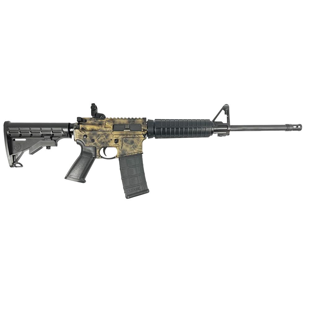 Ruger AR-556 556 Nato Custom Marble Distressed 16" Barrel AR15 AR-15 8500MBD