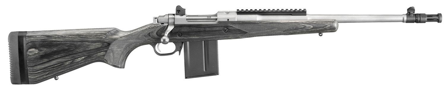 Ruger Gunsite Scout 308 Black Laminate Stock 18" Stainless Barrel 6822
