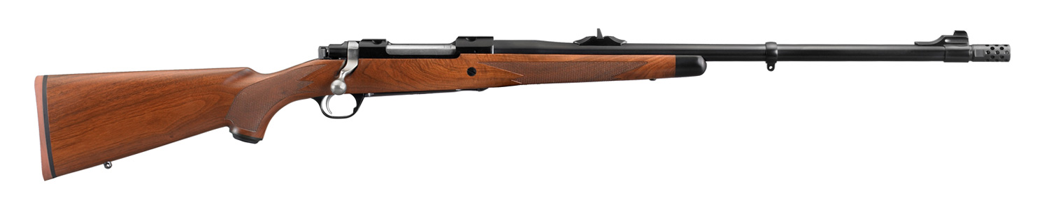Ruger Hawkeye African 416 Ruger 23" Threaded Barrel W/ Muzzle Brake Walnut & Blued 37185