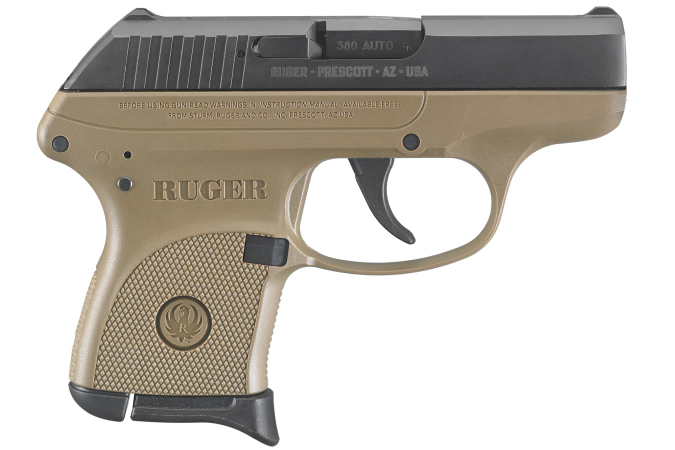 Ruger LCP 380 ACP FDE 2-Tone Iron Valley Exclusive 3732