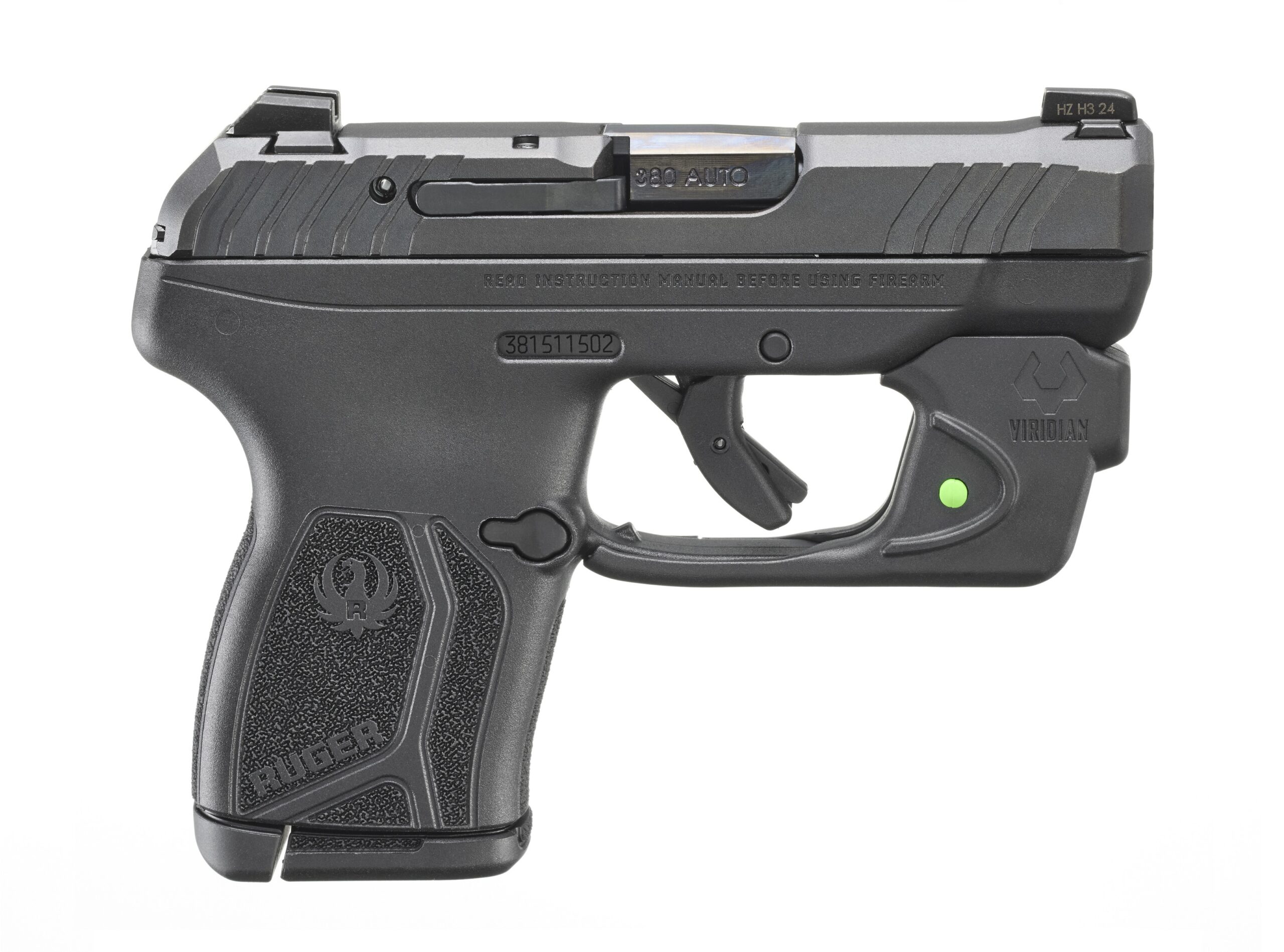 Ruger LCP MAX 380 ACP W/ Viridian Green Laser 10 Round Capacity 13751