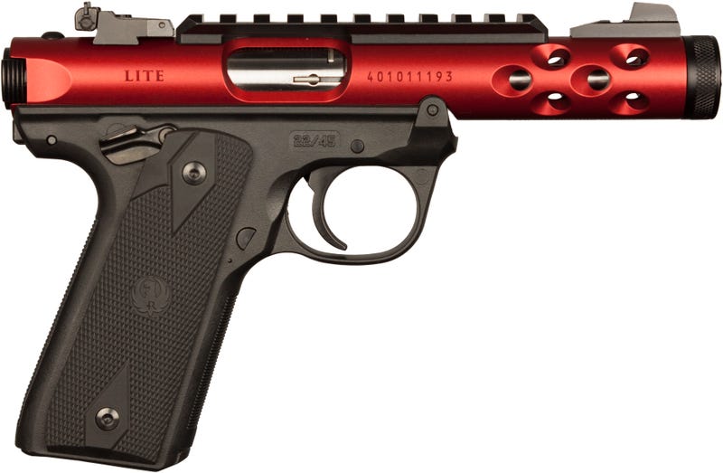 Ruger Mark IV 22/45 Lite 22 LR Davidson's Exclusive Red Threaded Barrel 43910 MK