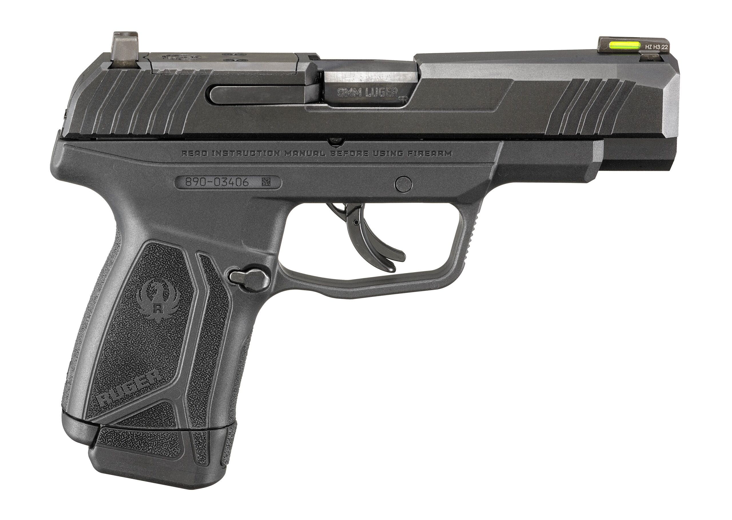 Ruger Max-9 9mm Optics Ready 12 Round Capacity Tritium Front Night Sight 3507