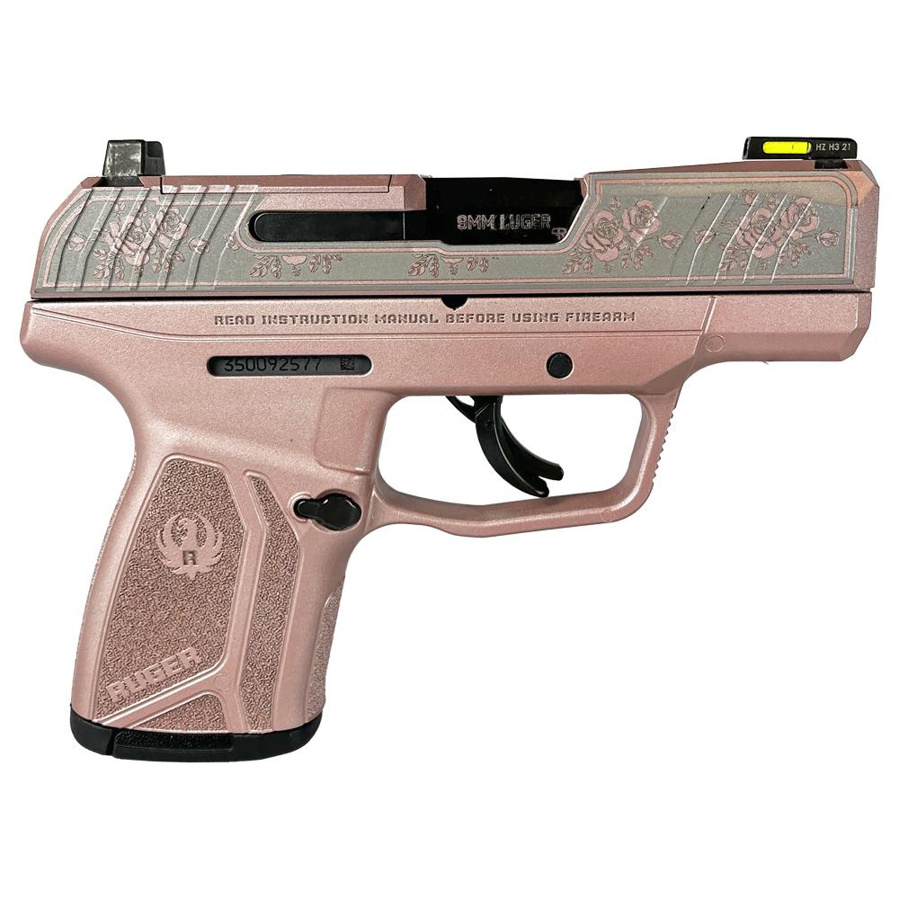 Ruger Max-9 9mm Optics Ready Max9 Rose Gold Frame Engraved Slide UR3503GR