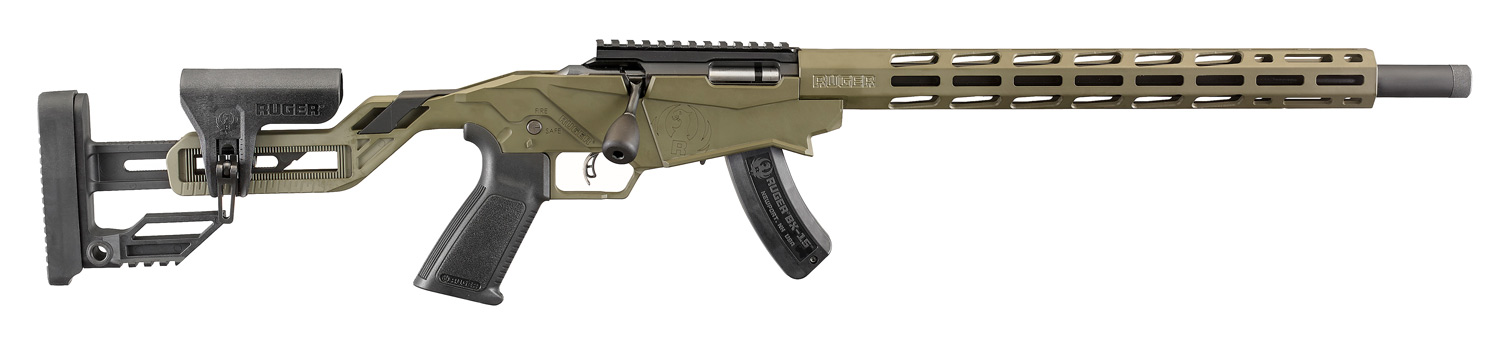 Ruger Precision Rimfire 22 LR 18" Threaded Barrel OD Green Sports South Exclusive 8409
