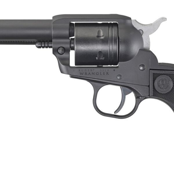 Ruger Wrangler .22LR 4.62" Barrel Black Cerakote w/Checkered Grips Revolver #2002