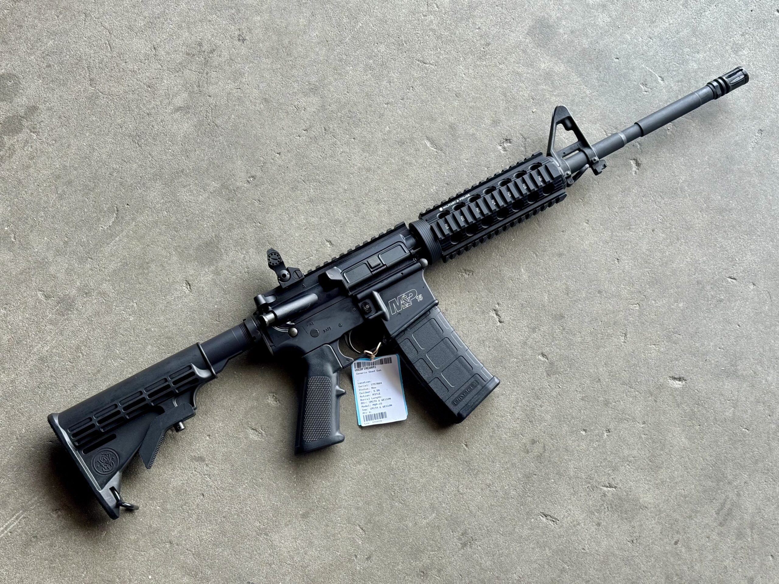 Smith & Wesson M&P-15 5.56 Nato 16" Troy MRF BUIS Police Trade-In S&W AR-15