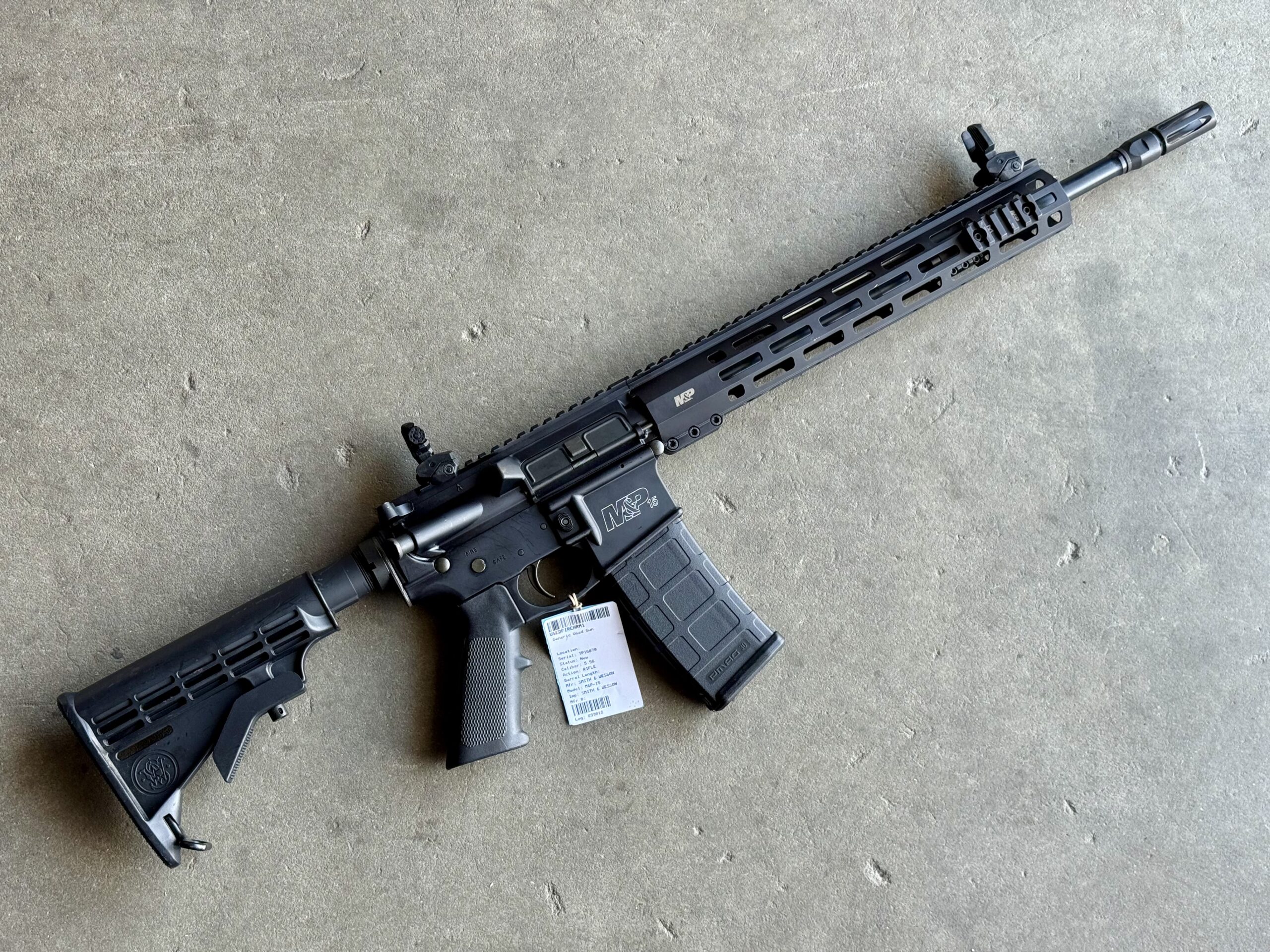 Smith & Wesson M&P-15T Tactical 5.56 Nato 16" Police Trade MLOK S&W AR-15